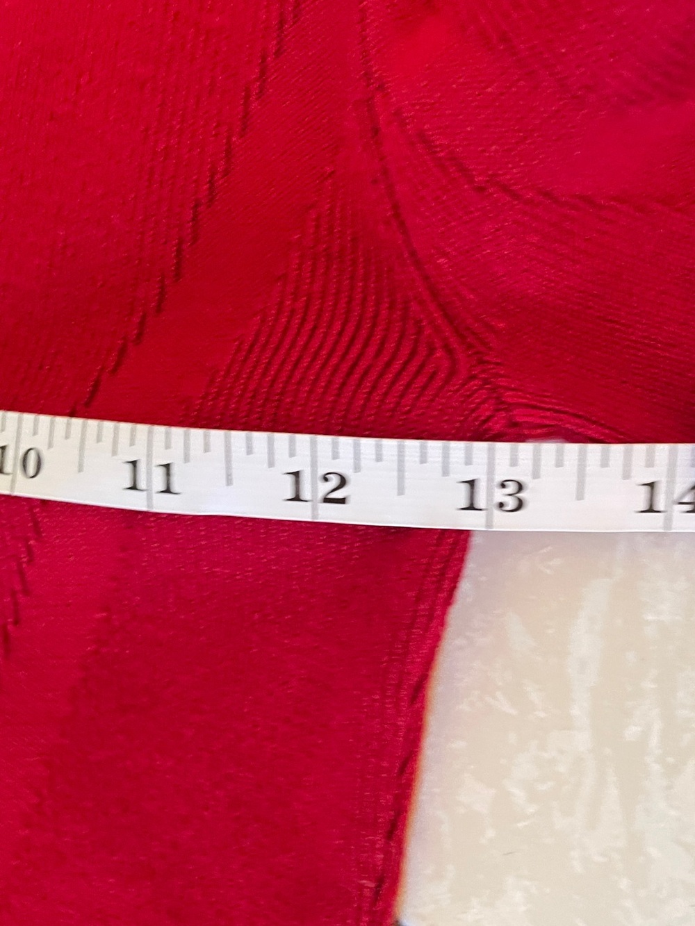 GUESS Women's Red V-Neck Long Sleeve Top with Center Accent - Picture 10 of 11
